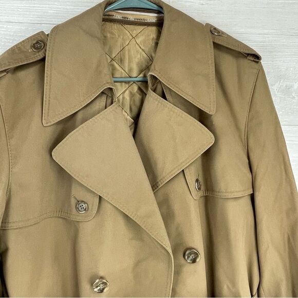 Quilted Removable Wool Lined Made in Poland Trench Coat - Picture 3 of 12